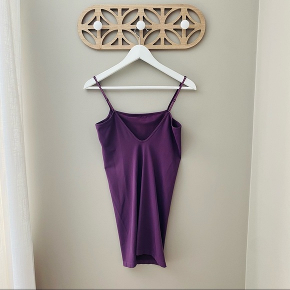 Free People Long Camisole Purple Sz M/L - Picture 5 of 7